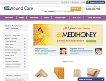 Tablet Screenshot of justwoundcare.com